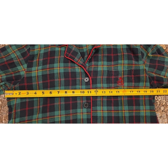 Ralph Lauren Xmas Women’s XL Red Green Tartan Plaid Cotton 2-Piece Pajama Set - Picture 4 of 13